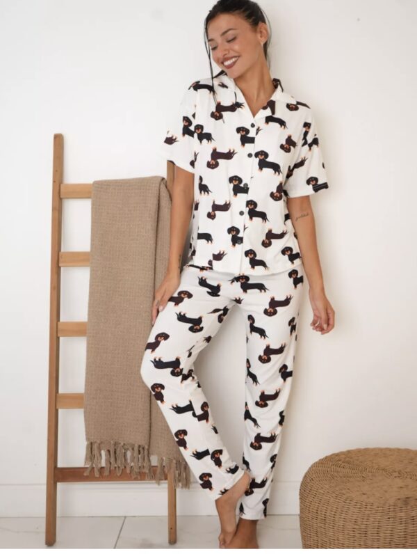 Pijama Camisero manga corta - Imagen 2